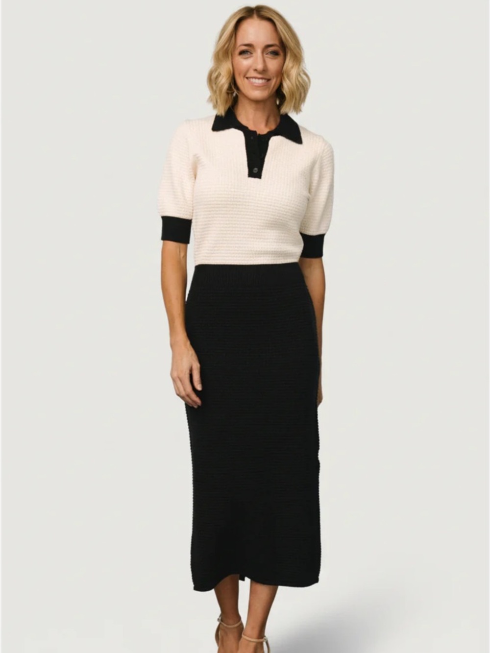 Baltic Born Gwendolyn Collared Midi Dress